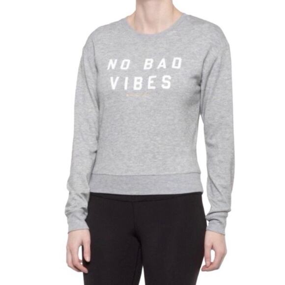 Spiritual Gangster No BAD VIBES Crew Neck Savasana Sweatshirt Women Size M NWT - Picture 10 of 10